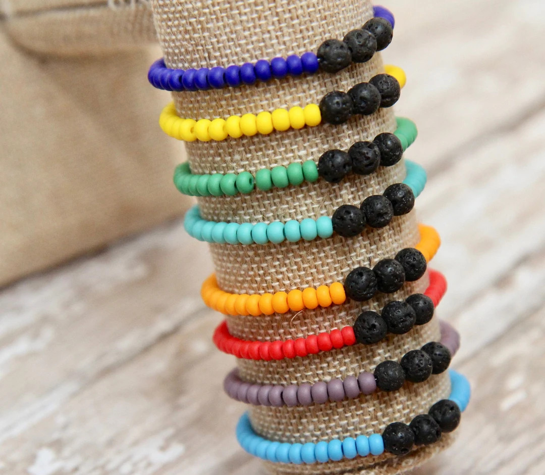 Kids Essential Oil Bracelet Lava Diffuser Jewelry Diffusing - Etsy | Etsy (US)