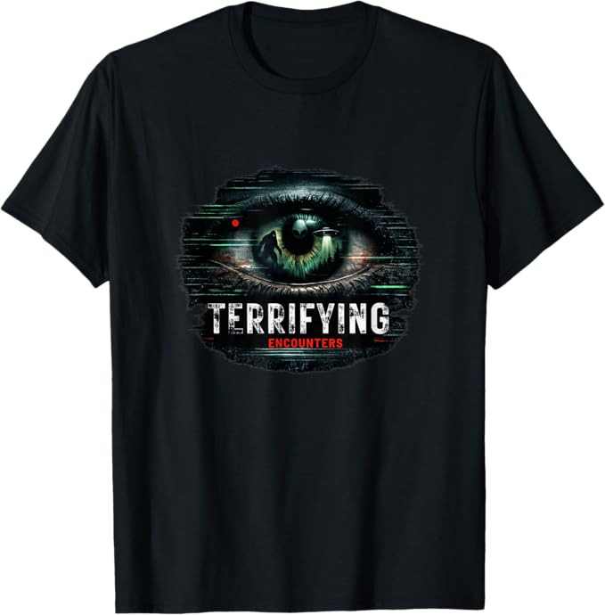 Terrifying Encounters Paranormal Horror Mystery Graphic T-Shirt | Amazon (US)