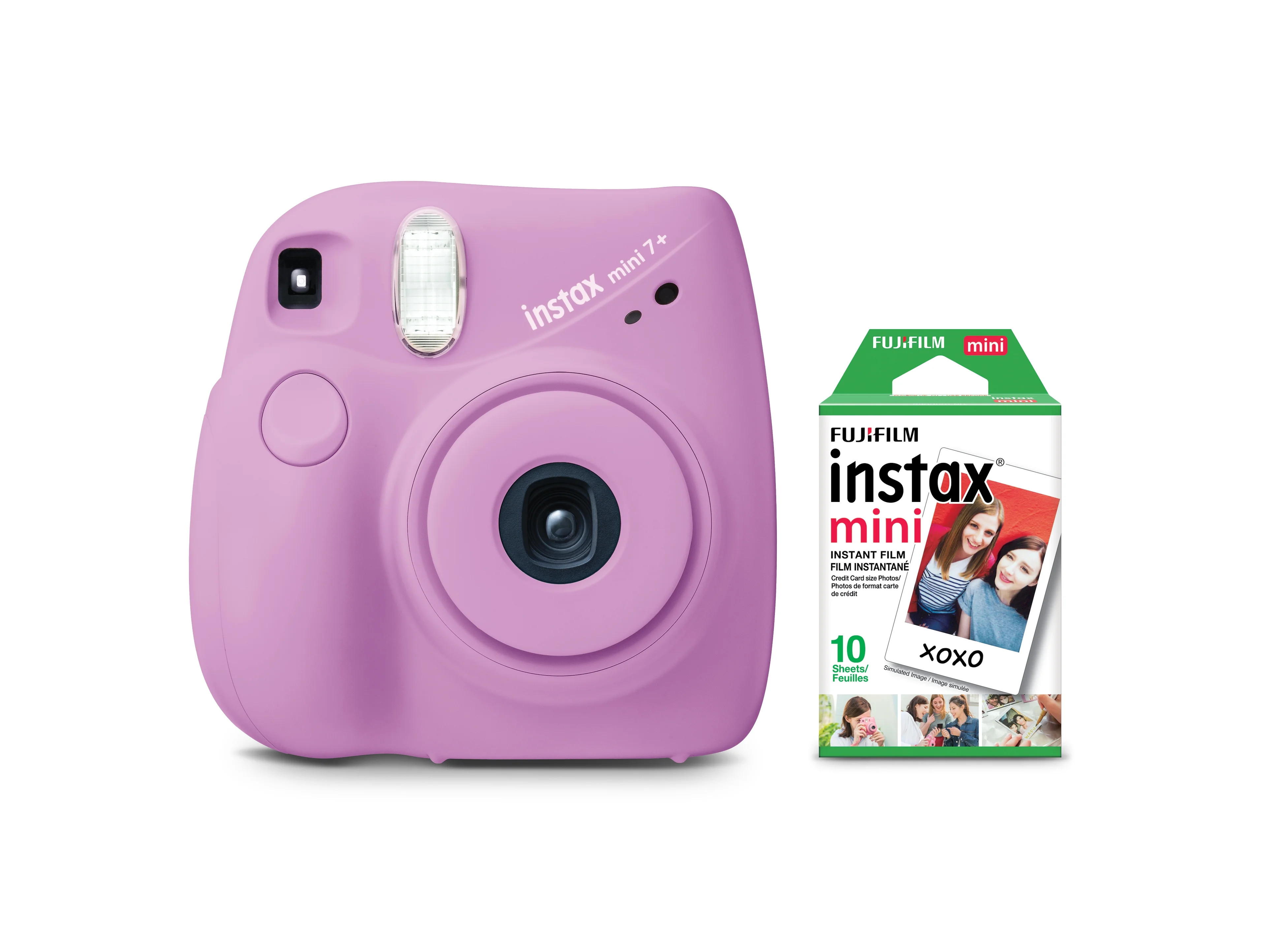 Fujifilm INSTAX Mini 7+ Exclusive Blister Bundle with Bonus Pack of Film (10-pack Mini Film), Lav... | Walmart (US)