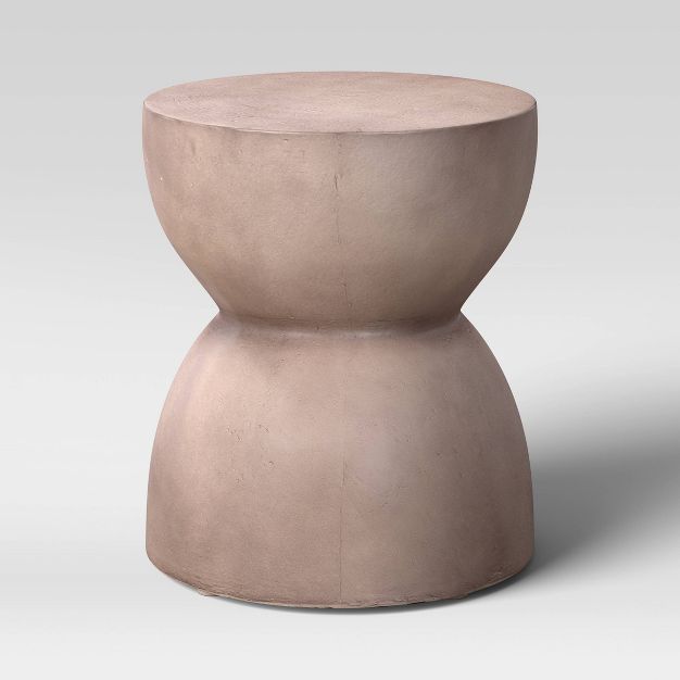 Faux Stone Hourglass Shaped Patio Accent Table - Project 62&#8482; | Target