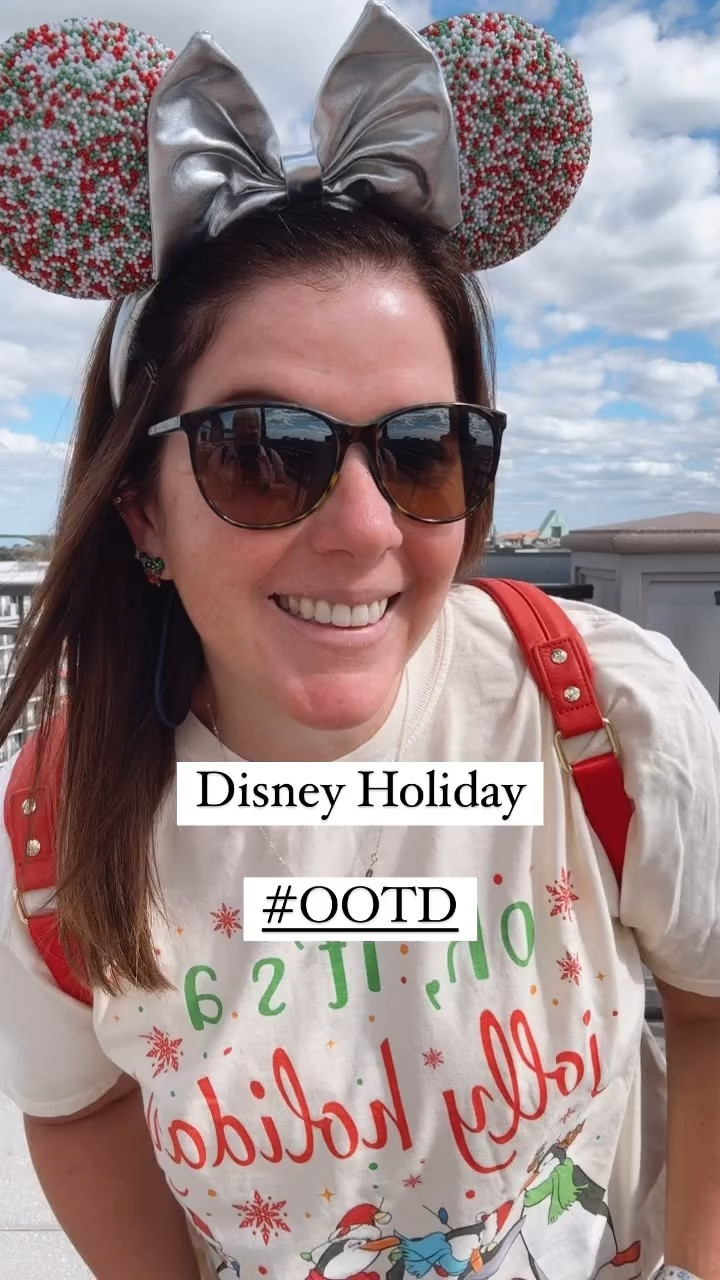 The cutest look for a holiday trip to Disney! The tee is from Etsy, it runs TTS, it comes in a few color options and is currently on sale for $32.99! I paired the tee with an athletic skirt, cute red sneakers and Christmas ears from BaubleBar! 

#LTKShoeCrush #LTKGiftGuide #LTKStyleTip