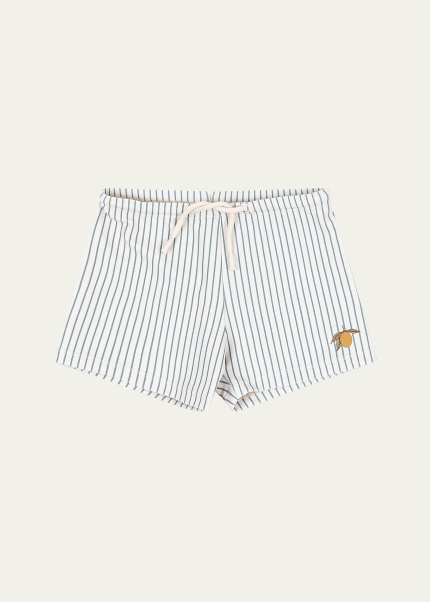 Konges Slojd Boy's Aster Striped Swim Trunks, Size 12M-6 | Bergdorf Goodman