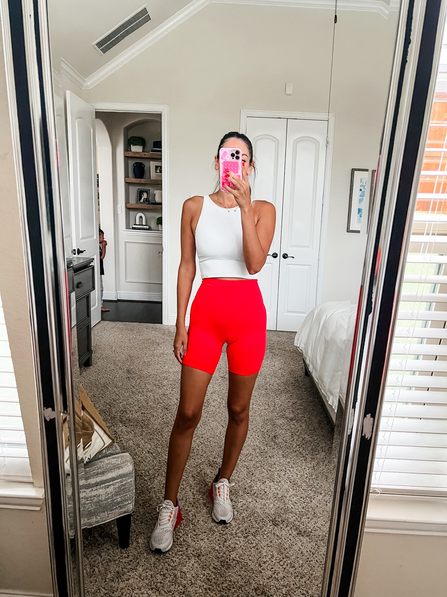 Size 6 top
XS leggings 

#LTKFitness #LTKFindsUnder50