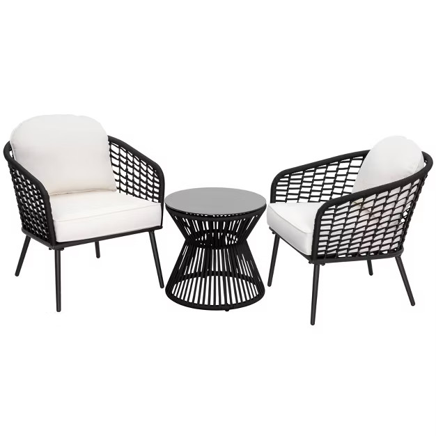 3pc Outdoor Powder Coated Steel Bistro Set - NUU GARDEN | Target