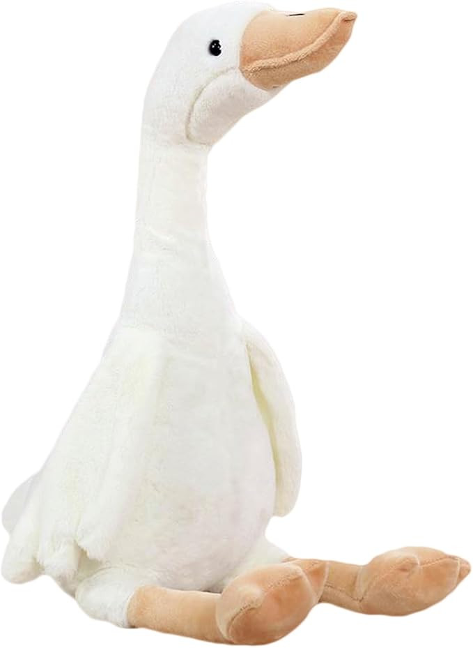 zhidiloveyou 15.7" Goose Plush Stuffed Animal, Cuddly Stuffed Swan Toy for Kids Adults, White | Amazon (US)
