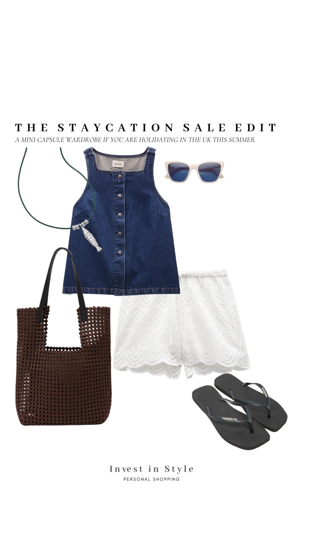 Staycation styling ideas… 

Denim waistcoat 
White Broderie shorts 


#LTKsale #LTKsummer #LTKtravel