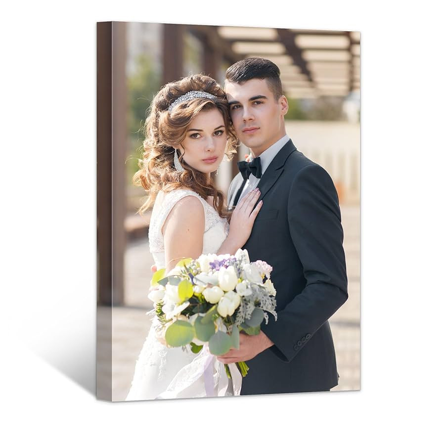 GagetElec Custom Canvas Prints with Your Photos, Personalized Canvas Wall Art for Bedroom, Living... | Amazon (US)
