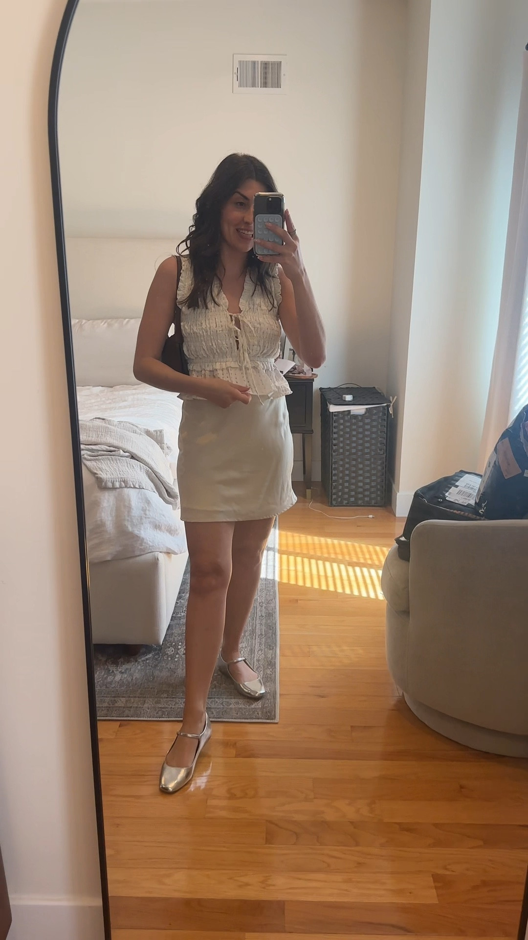 Get dressed with me for my birthday dinner 🤍

Mini skirt, silver Mary Jane’s, brown purse, summer outfit, date night outfit, petite outfit 



#LTKSeasonal #LTKVideo #LTKshoecrush
