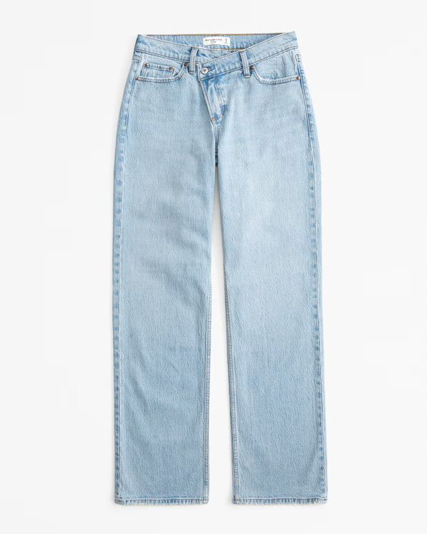 Curve Love Low Rise Baggy Jean | Abercrombie & Fitch (US)