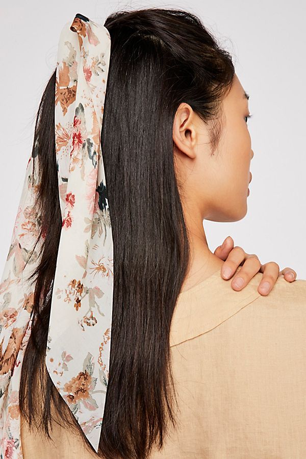 Floral Scarf Pony | Free People (Global - UK&FR Excluded)