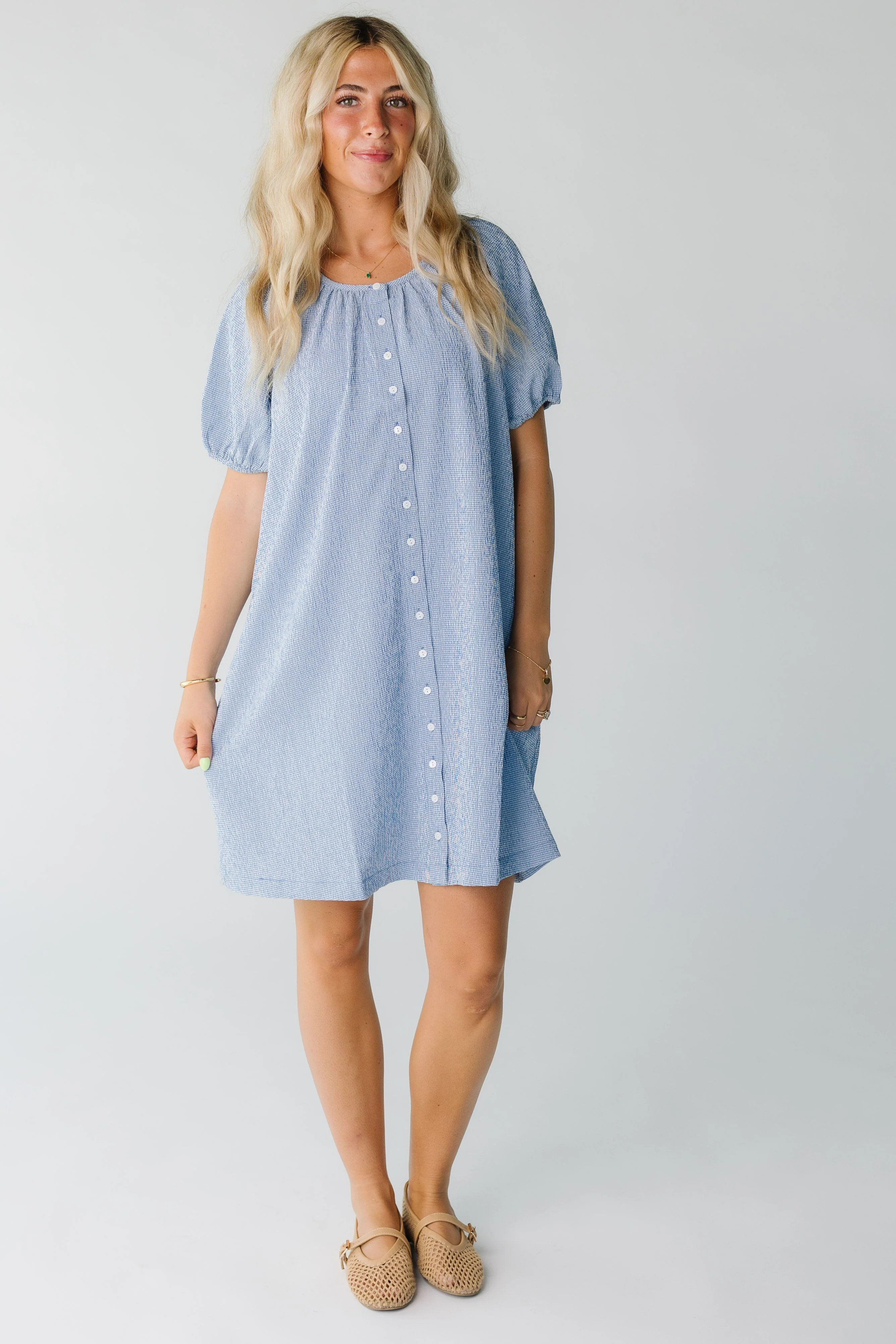 Brass & Roe Bree Textured Knee Dress | Called To Surf