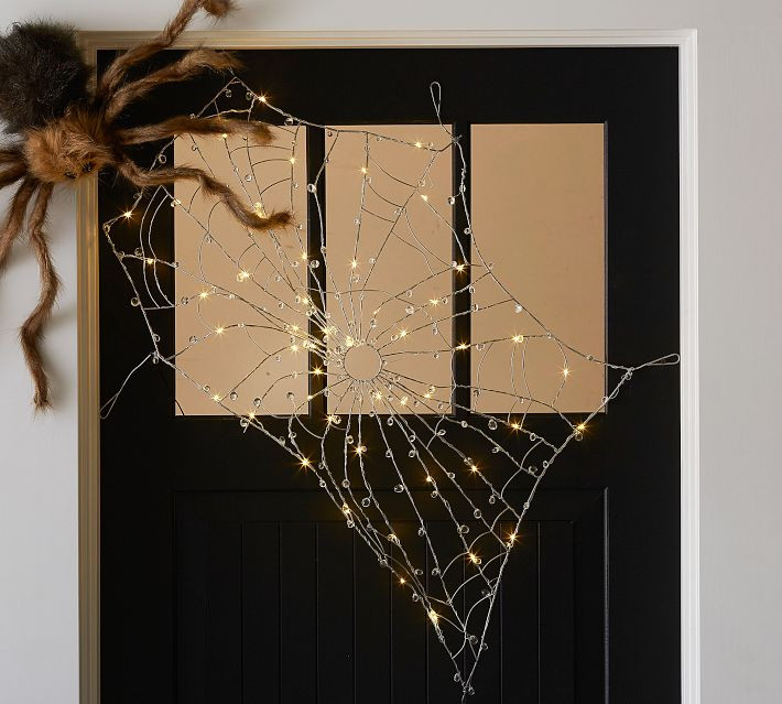 Lit Crystal Spider Web | Pottery Barn CA