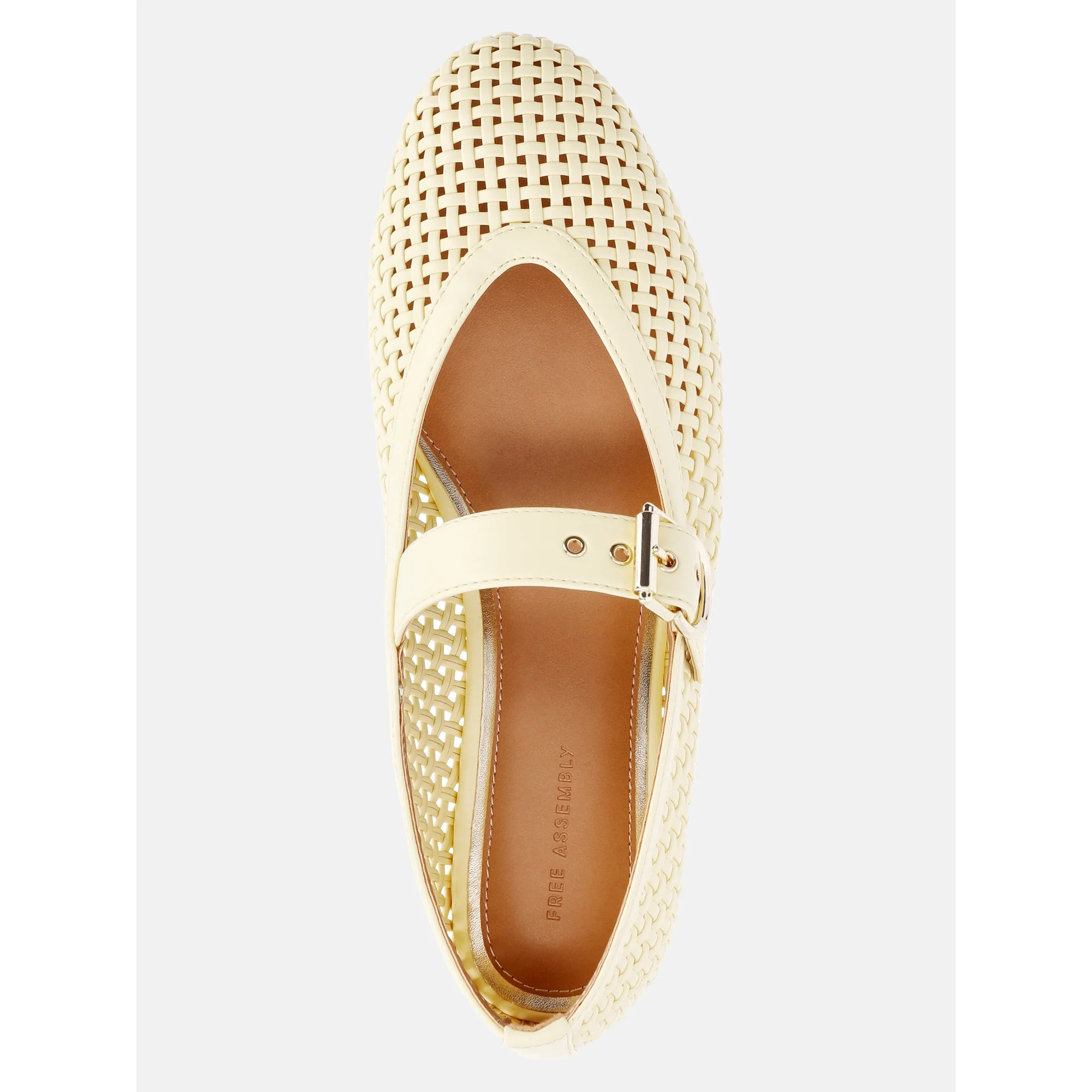 Free Assembly Women's Woven Mary Jane Ballet Flats | Walmart (US)