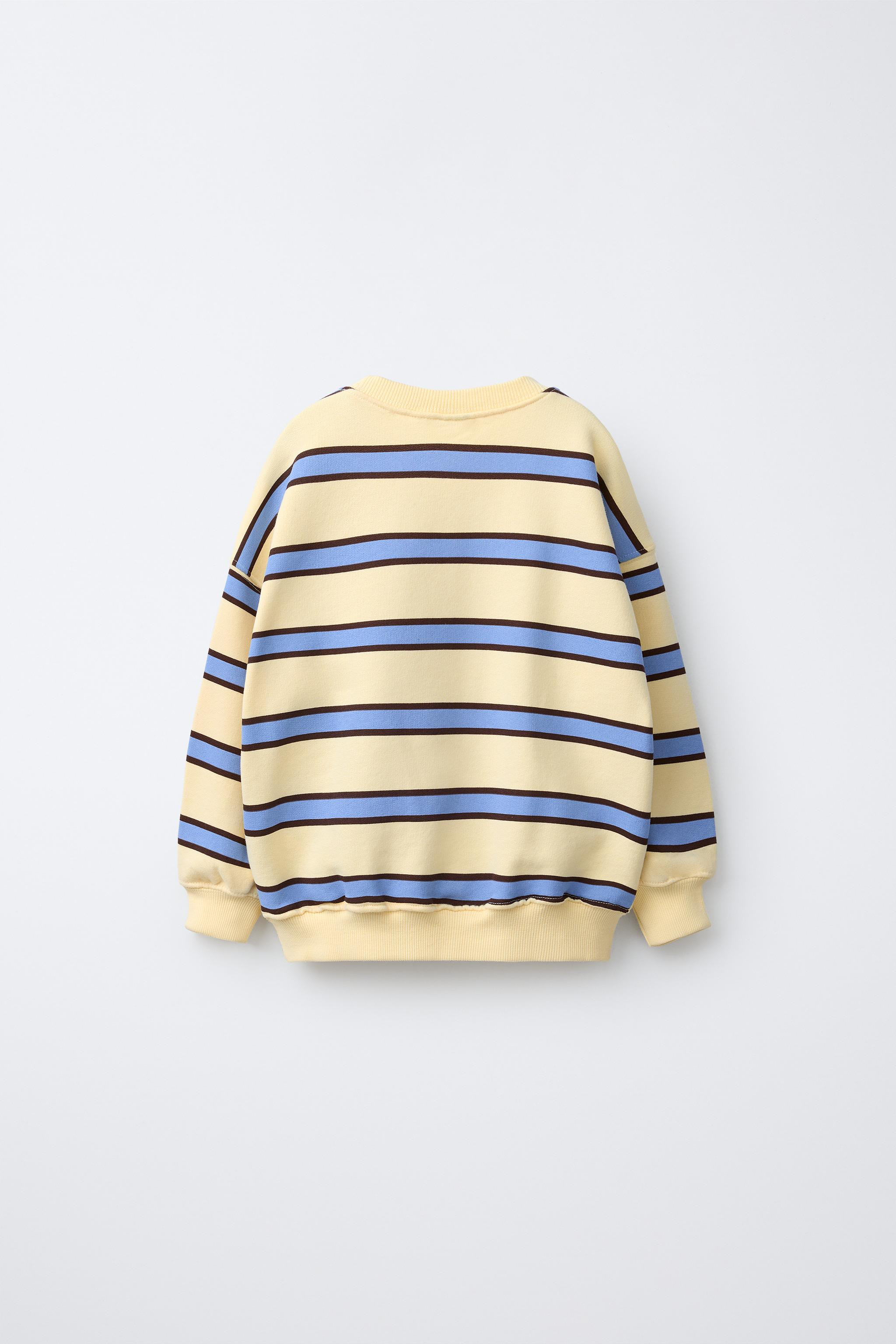 STRIPED PRINT SWEATSHIRT | Zara US
