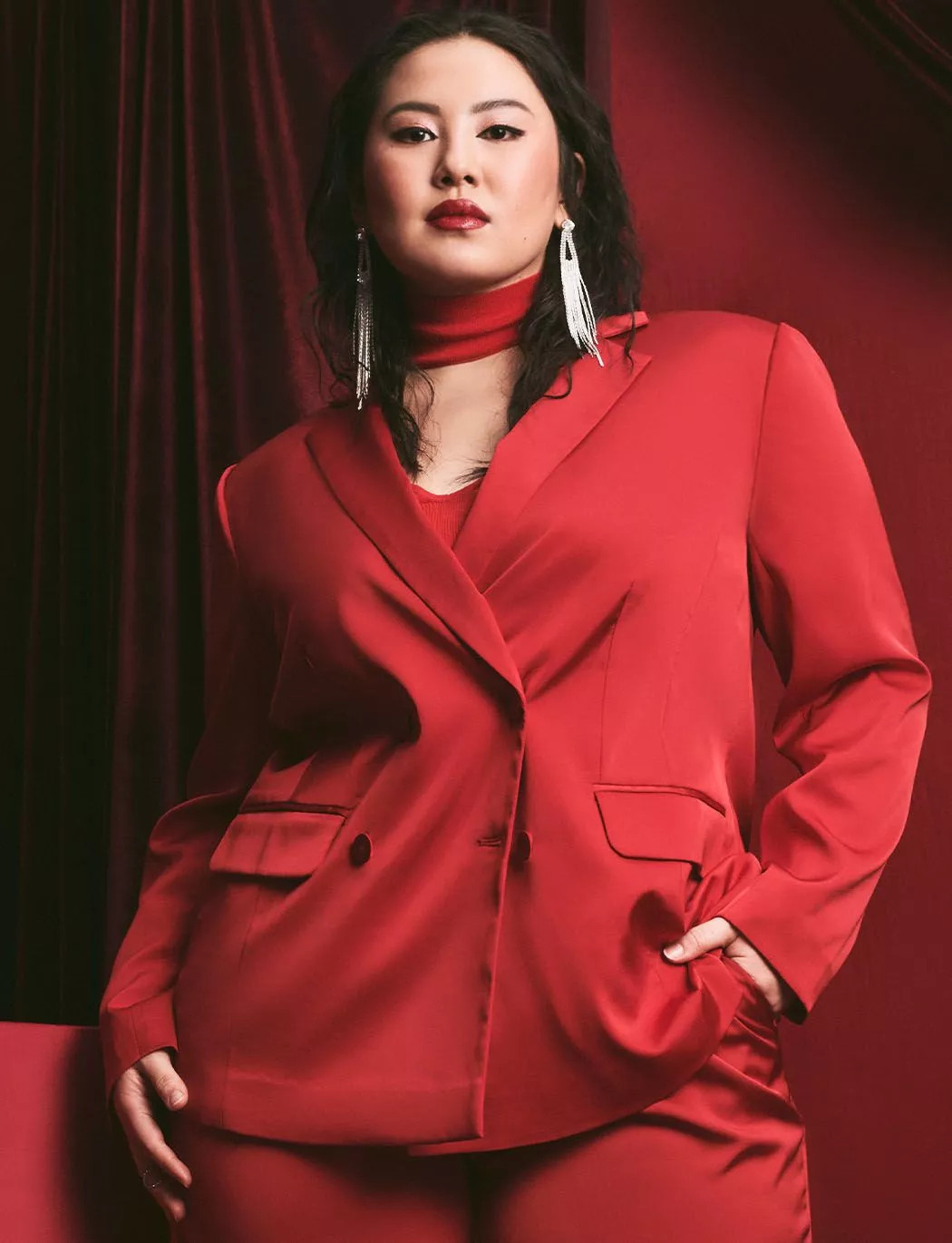 Satin Blazer | Eloquii