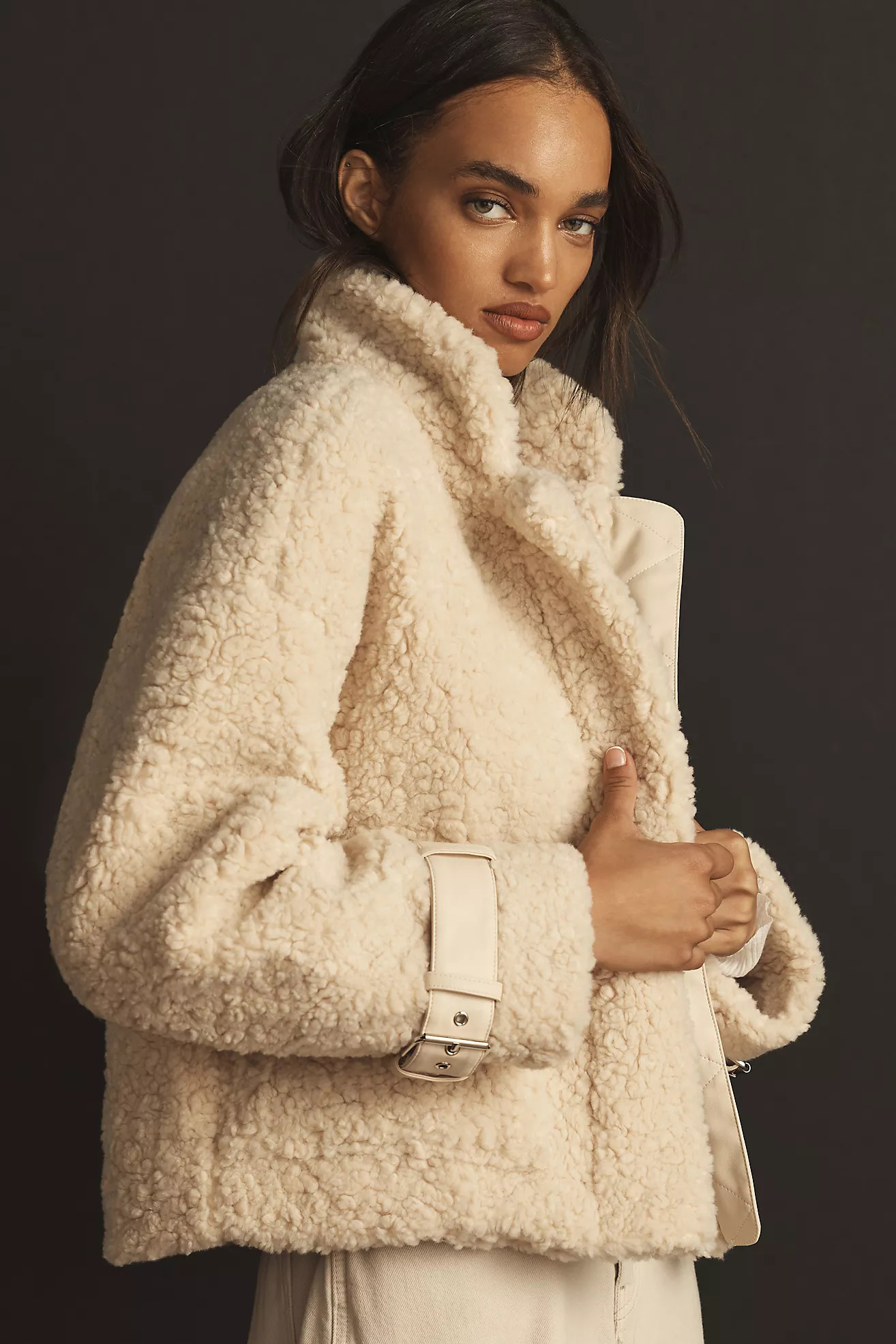 DHNY Sherpa Fleece Trucker Jacket | Anthropologie (US)