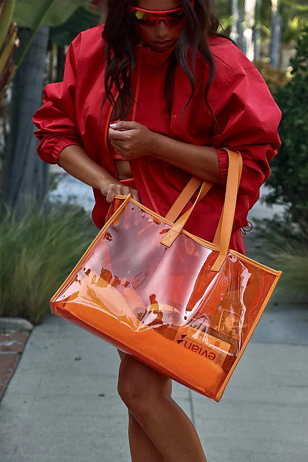 Thirty Years Jelly Clear Carryall in Orange, Women's at Urban Outfitters | Urban Outfitters (US and RoW)