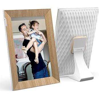 Nixplay 10.1 inch Touch Screen Digital Picture Frame with WiFi (W10K), Wood Effect, Share Photos ... | Amazon (US)