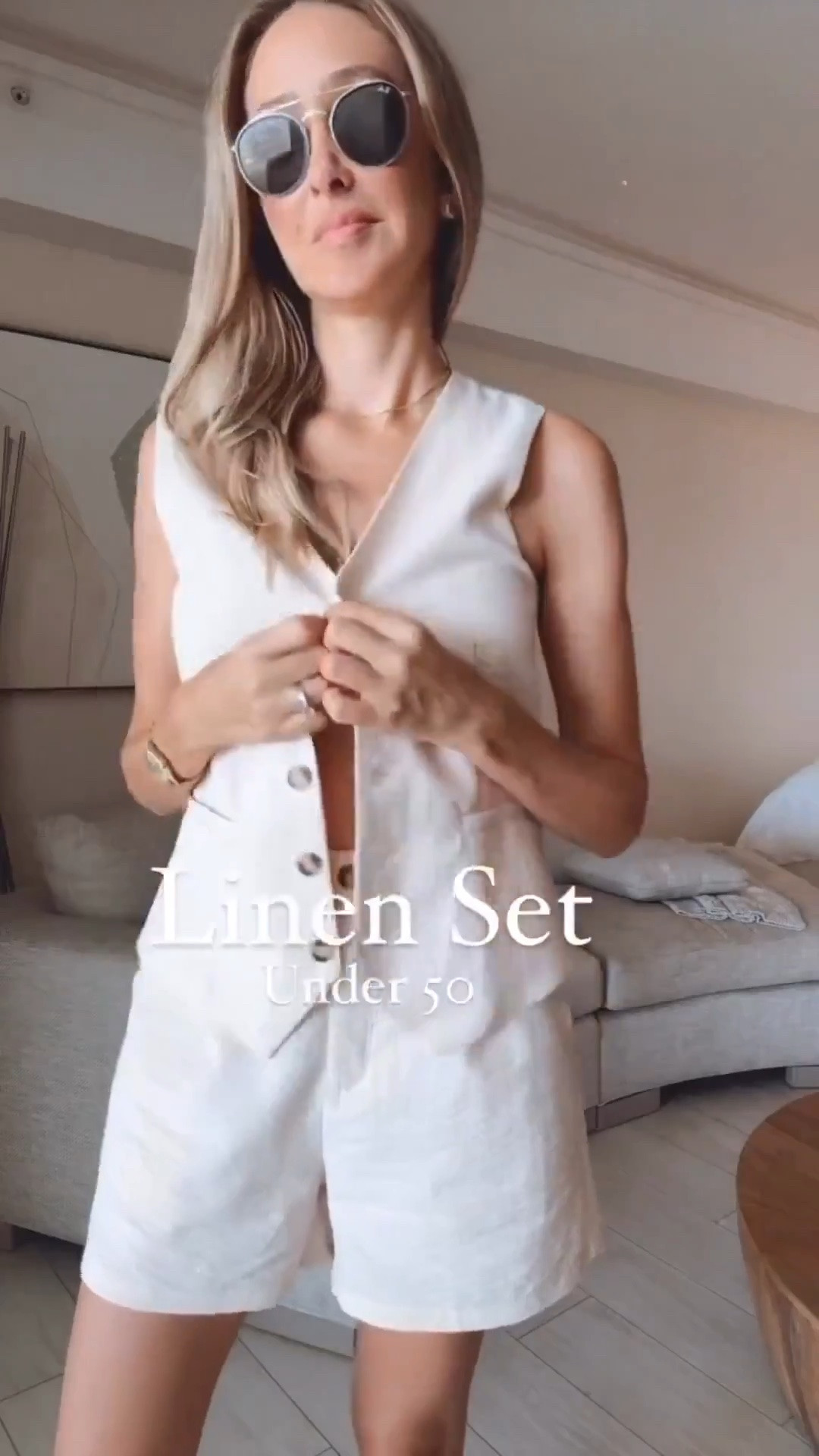 Amazon linen set that I love! Looks chic , elegant and has a great fabric. 
Runs tts, I am wearing a size small

#LTKU #LTKOver40 #LTKootd
