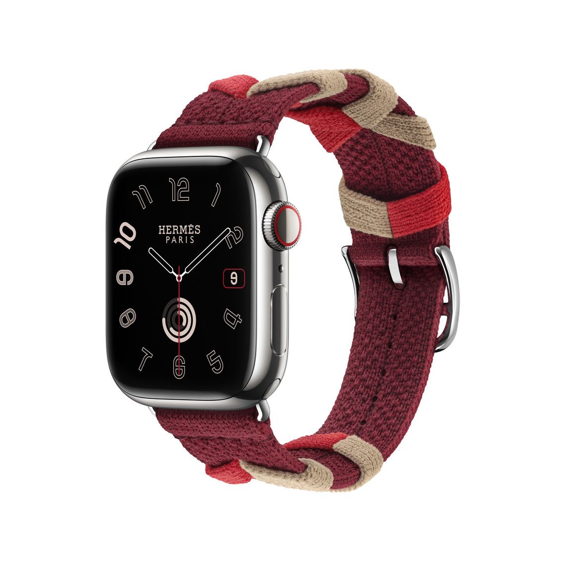 Apple Watch Hermès - 41mm Rouge H Bridon Single Tour | Apple (US)