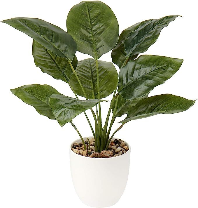 Fake Potted Plants 18" Green Plants Artificial Decor Faux Plants in Pots for Home Office Bathroom... | Amazon (US)