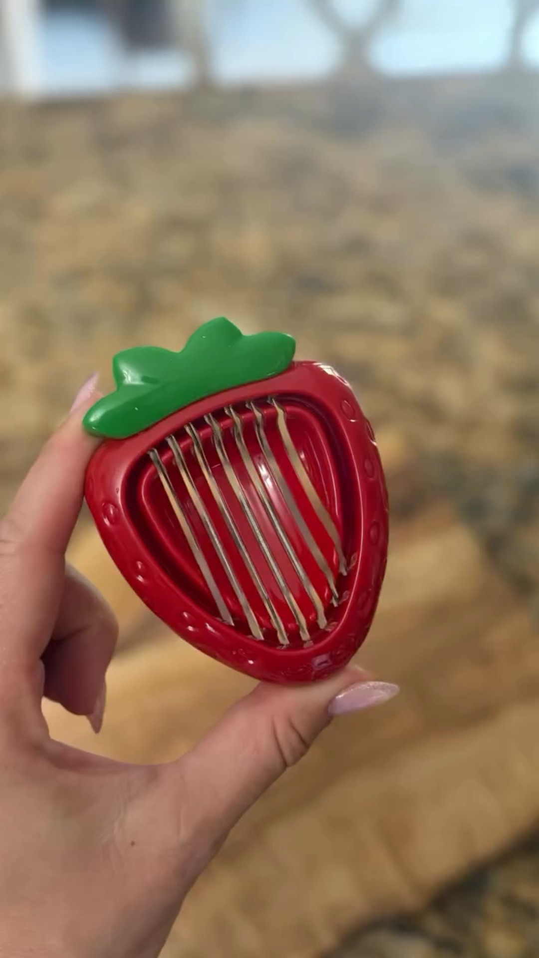 I love both of these gadgets for removing the stem off of strawberries as well as slicing them perfectly! Great for desserts!!!
#amazon #amazonhome #strawberries #fruitcutting 

#LTKSeasonal #LTKHome