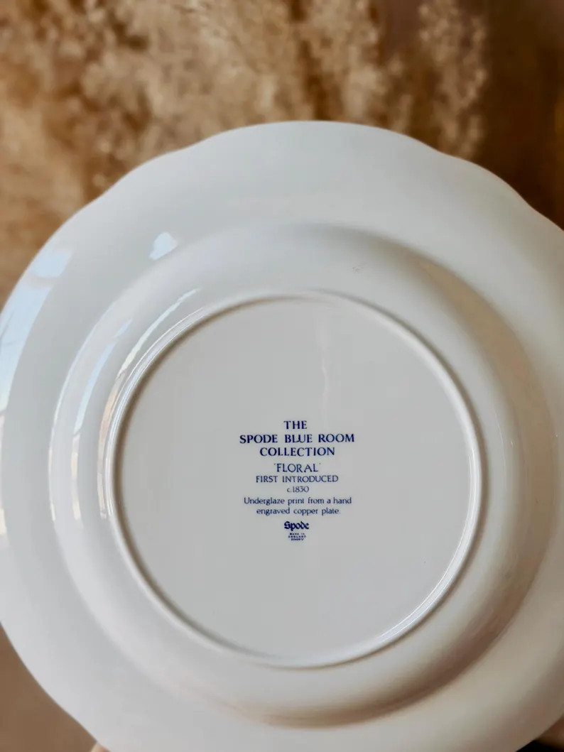 Vintage "Spode" Floral Plate | Etsy (US)