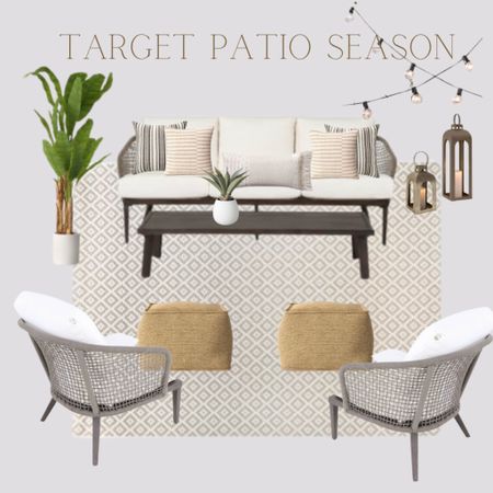 Patio inspiration board all from target. The patio furniture is currently on sale. Outdoor furniture 

#LTKunder50 #LTKhome #LTKSeasonal