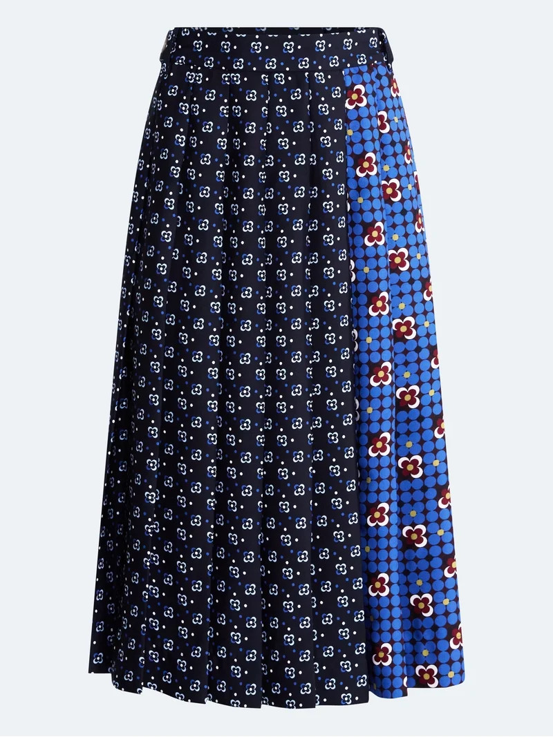 Free Assembly Women\u2019s and Women\u2019s Plus Pleated Tab Waist Midi Skirt, Sizes 0-28W | Walmart (US)