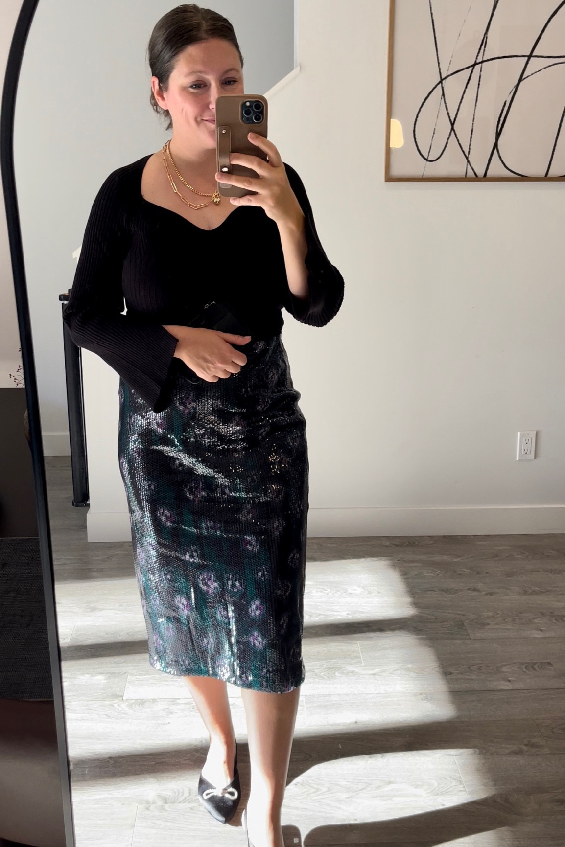 #ad #walmartfashion This entire holiday outfit is from @walmartfashion and cost under $120.   Yup, all items listed below come to $120 before tax.

Sequin skirt
Slingback flats
Layered Necklace
Card wallet
Ribbed sweater bodysuit 

🔗I’ve linked to every single item here and also some other items I’ve been coveting that would come in handy for the holiday season  

#walmartfinds #walmartstyle #outfitreel #outfitreels #walmart #fashionreelscreator #andsave #fashionstylereels #ootd #lookforless #fashiononabudget #affordablefashion #fall2022fashion #fallfashion #outiftideas #salealert #minimalistfashion #tryon #clothinghaul #minimalstyledaily #autumnoutfits #outfitunder100 #midside #midsizefashion #midsizestyle #midsizebabes #christmasoutfit #holidayoutfit 

Walmart fashion. Walmart style. Walmart finds. Fashion on a budget. Affordable fashion. Fashion haul. Try on. Minimalist outfit. Minimalist outfit reel.  Neutral outfit ideas. Fashion reel. Outfit reel. Mid size fashion. Mid size style. Christmas outfit 2022. Holiday outfit 2022. Christmas fashion 2022  


#LTKSeasonal #LTKsalealert #LTKstyletip