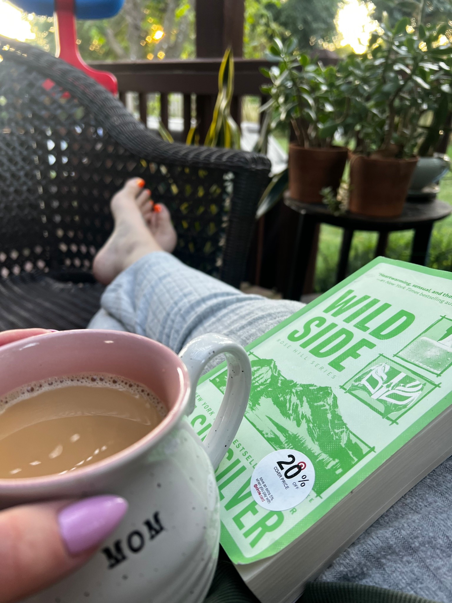 A few moments of silence before McCord wakes up enjoying our first crisp mornings on the deck = fall is coming and I’m not mad about it 🍂 #cozyseason 

#LTKMidsize #LTKSaleAlert #LTKSeasonal