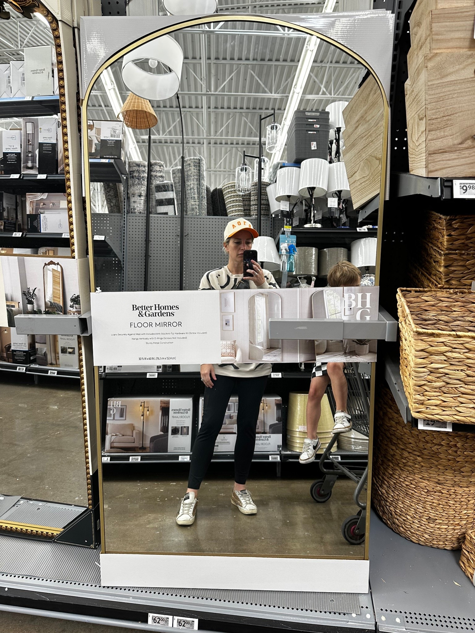 Grabbed this 30inx60in floor mirror in black today for under $100! Also comes in gold! #walmarthome #walmartfinds 

#LTKFindsUnder100 #LTKHome #LTKSaleAlert