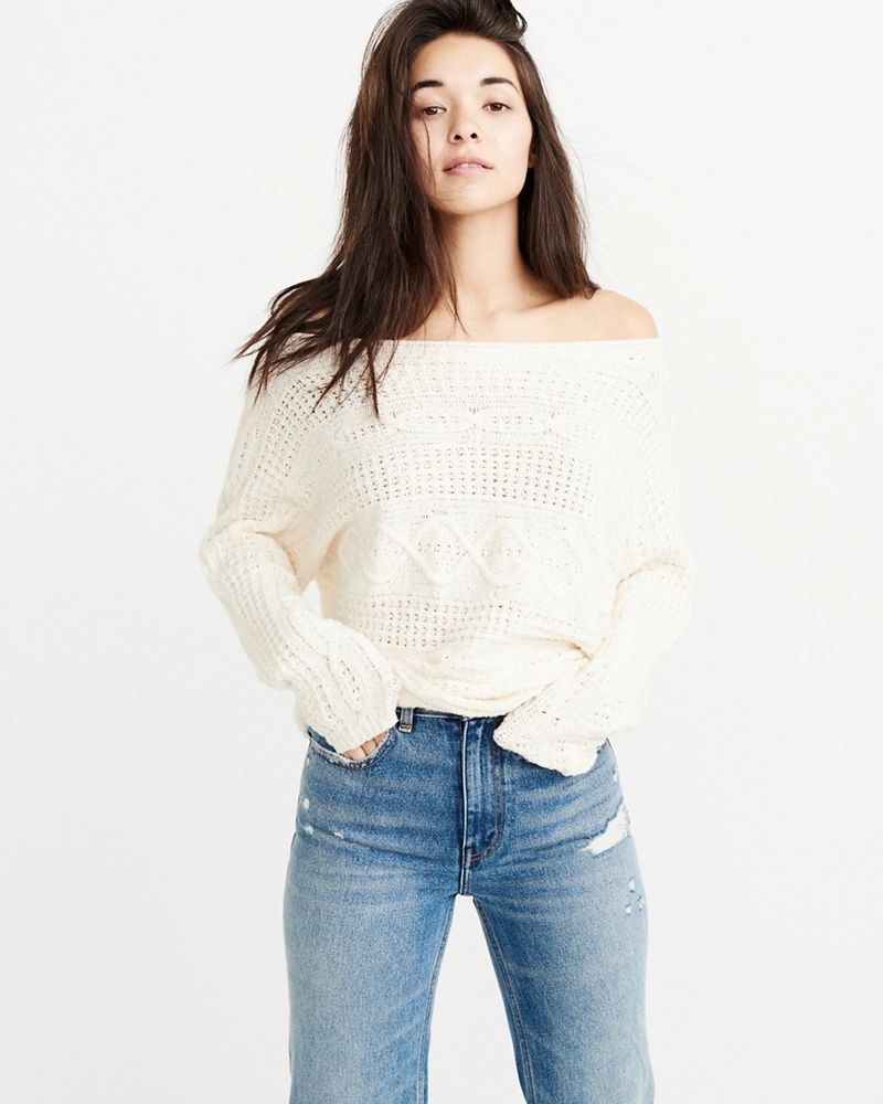 Cable Dolman Sweater | Abercrombie & Fitch US & UK