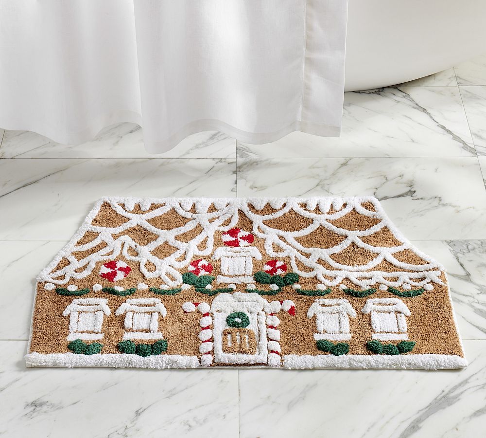 Gingerbread Bath Rug | Pottery Barn (US)