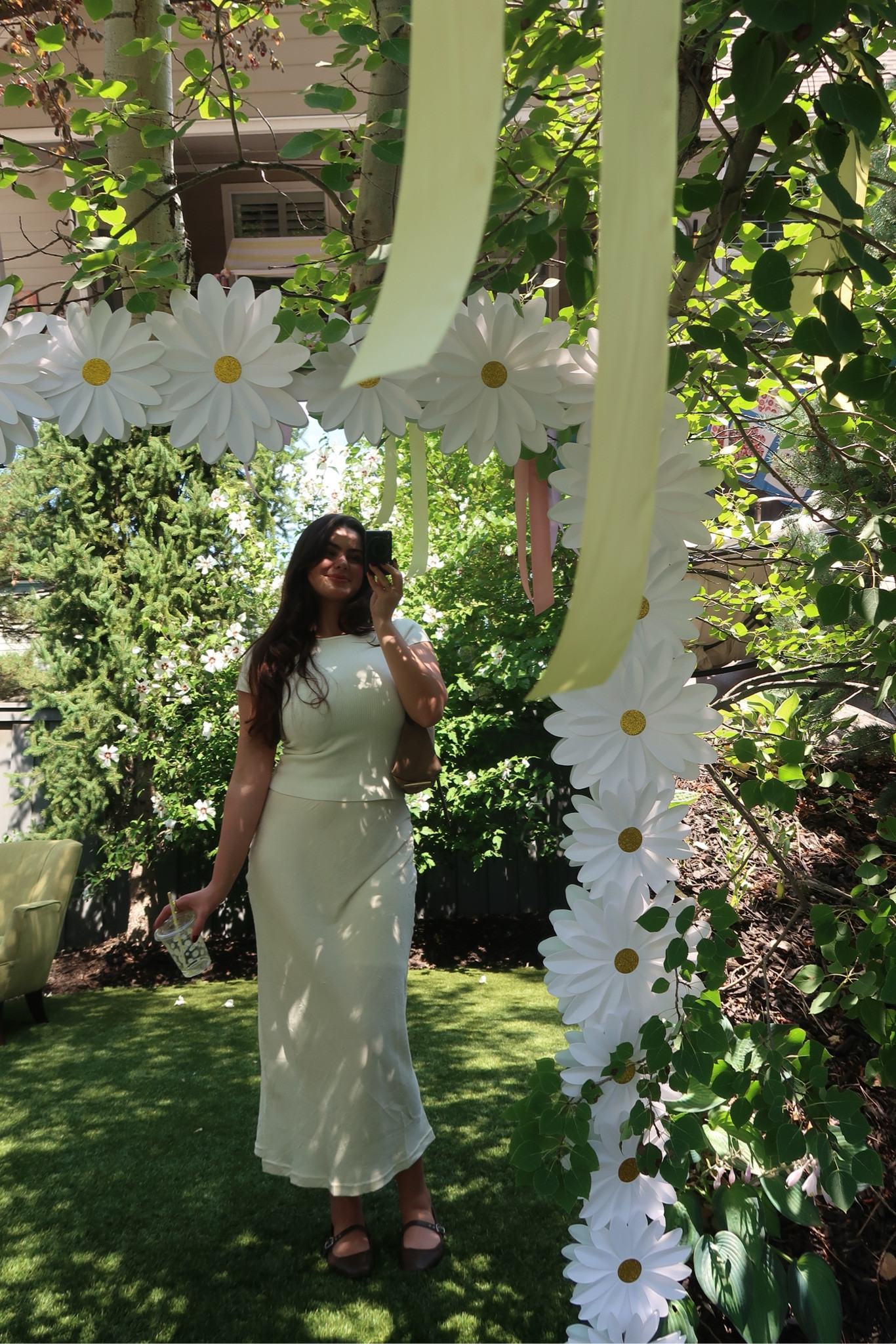 bridal shower look for today 🌼🤍 

#LTKStyleTip #LTKFallSale #LTKMidsize