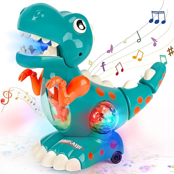 DINORUN Baby Toys Crawling Walking Dinosaur Toys With Musical Light for Boys And Girls Baby Senso... | Amazon (UK)