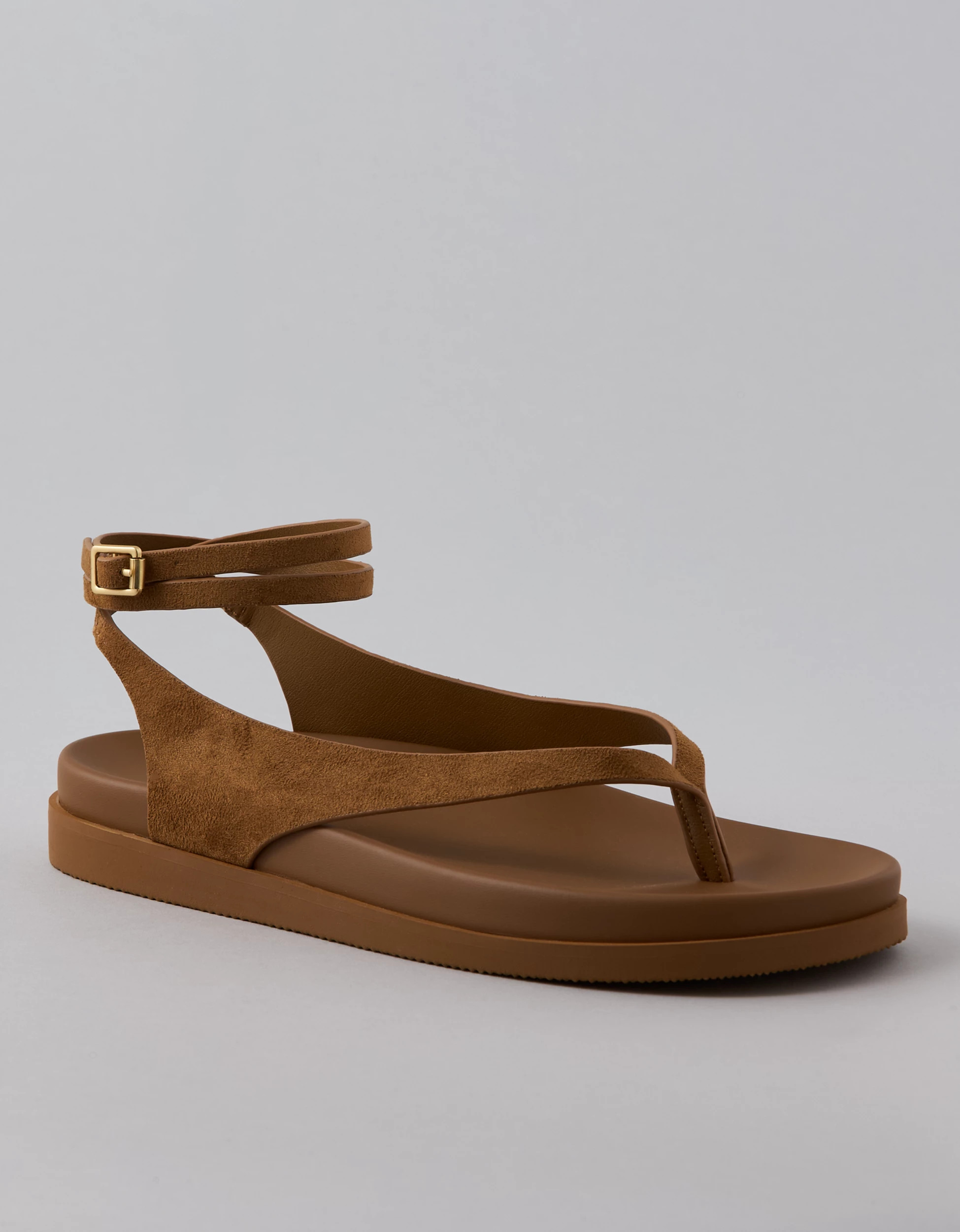 AE Faux Suede Thong Sandal | American Eagle Outfitters (US & CA)