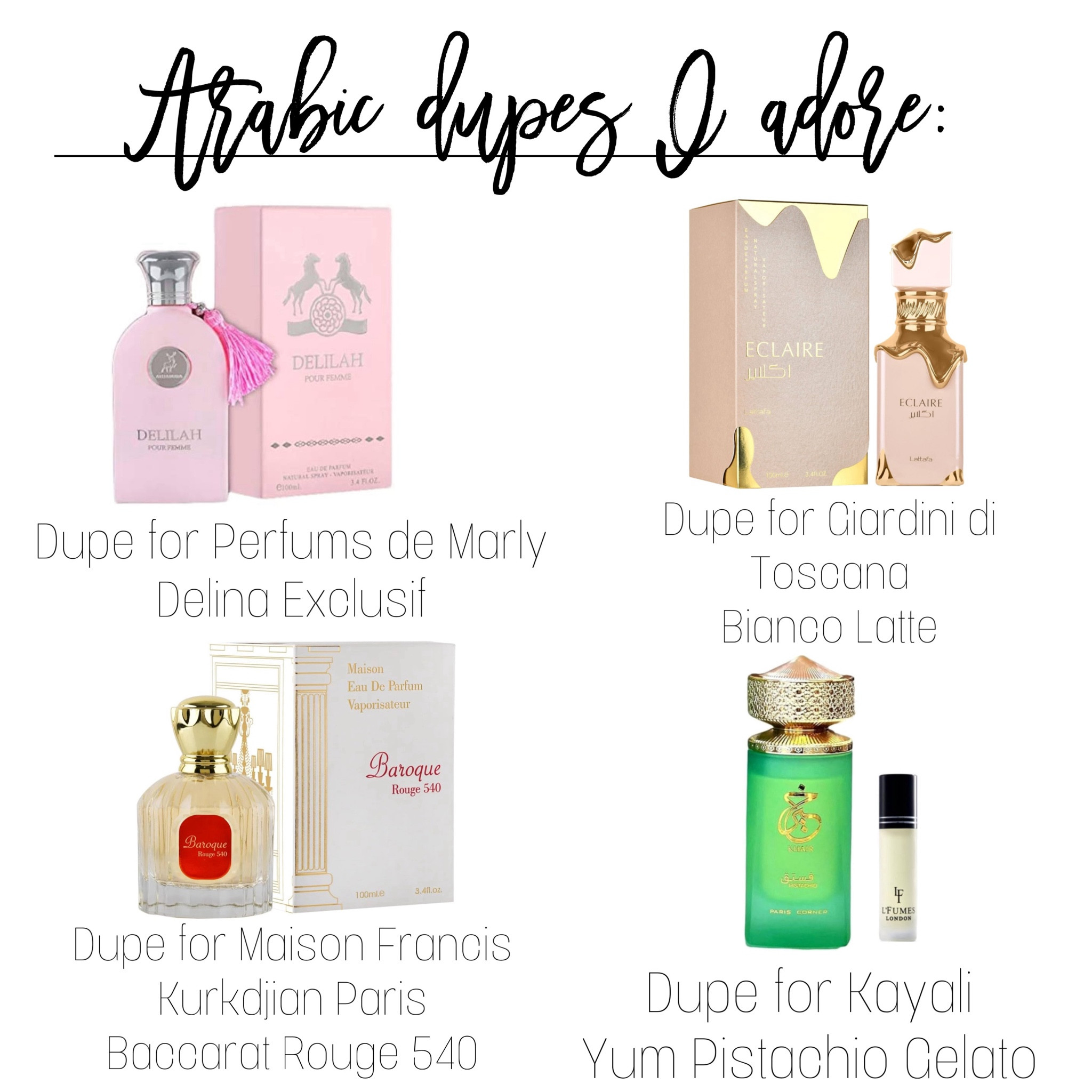 Arabic perfume dupes I adore!

#LTKBeauty #LTKSaleAlert #LTKStyleTip