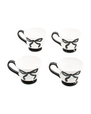 4pc Hand Painted Bow Mugs | Kitchen & Dining Room | Marshalls | Marshalls