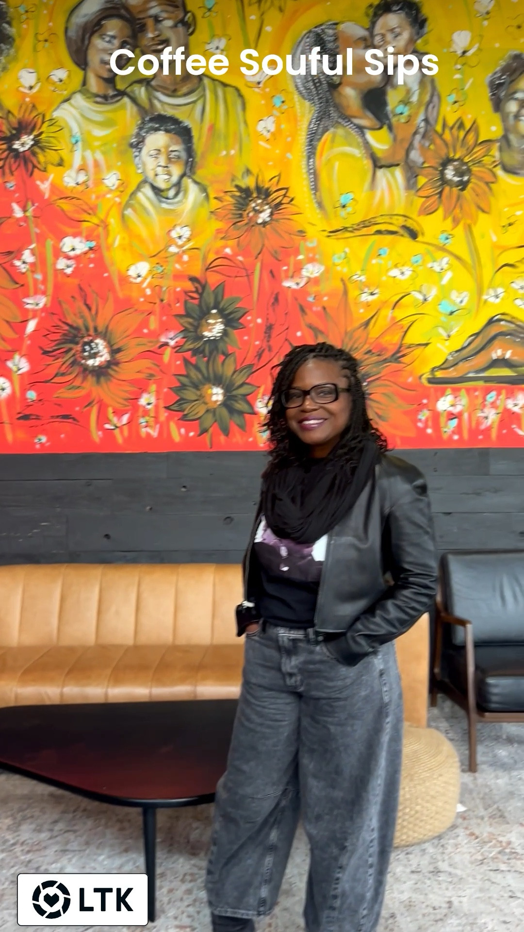 It’s was cold in Portland, Oregon… so we stopped by a local coffee shop (black-owned) and grabbed some coffee. Check them out! My outfit was ready for the weather! Cropped leather jacket, My custom made t-shirt, gap jeans and suede boots. Thrifted Michael Kors purse. 

#LTKgrwm #LTKootd #LTKOver40