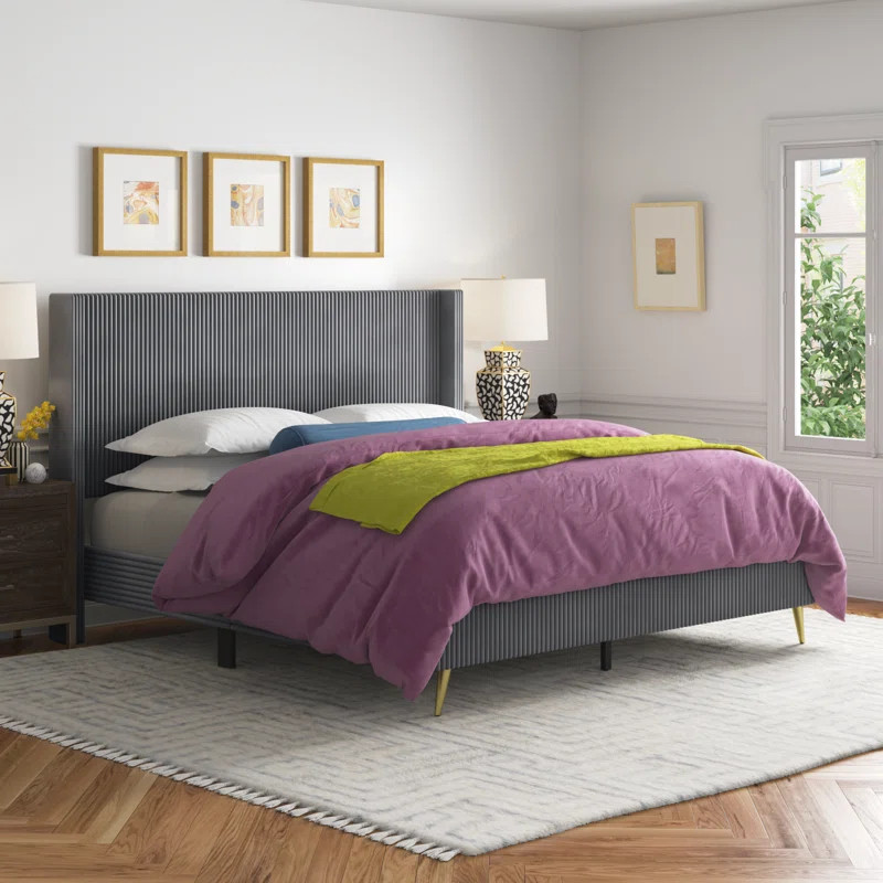 Andretta Upholstered Wingback Bed | Wayfair North America