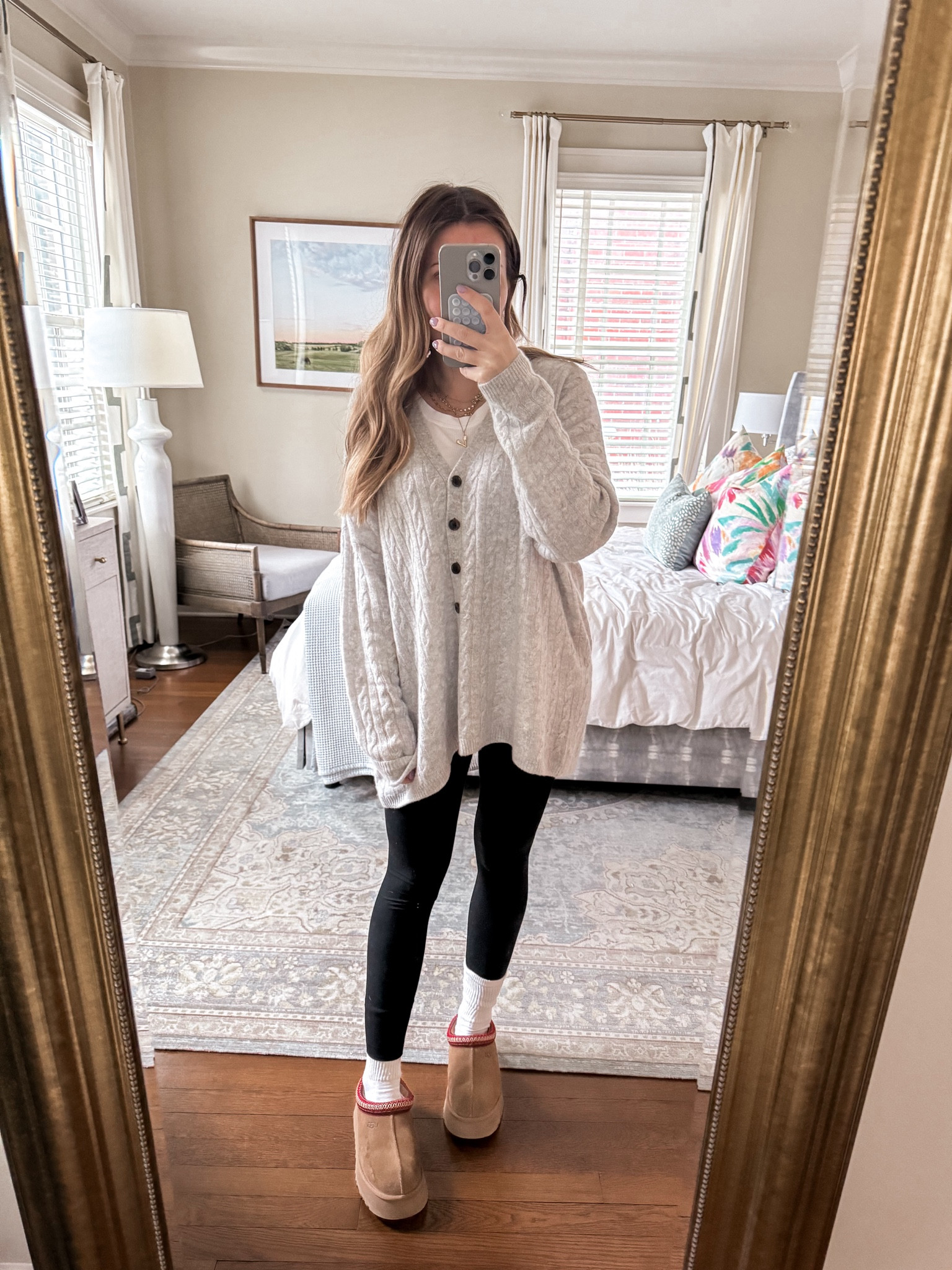 Snow day outfit of the day— lululemon align leggings & and oversized cashmere cardigan (wearing a small) 

#LTKSeasonal #LTKstyletip #LTKfindsunder100