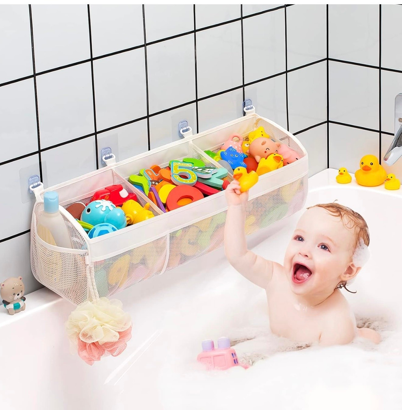 Cesta para guardar juguetes de baño 🙌

#LTKFamily #LTKKids #LTKBaby