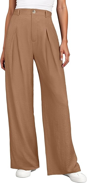 ANRABESS Women Wide Leg Dress Pants 2026 Summer High Waisted Business Casual Work Trousers Dressy... | Amazon (US)