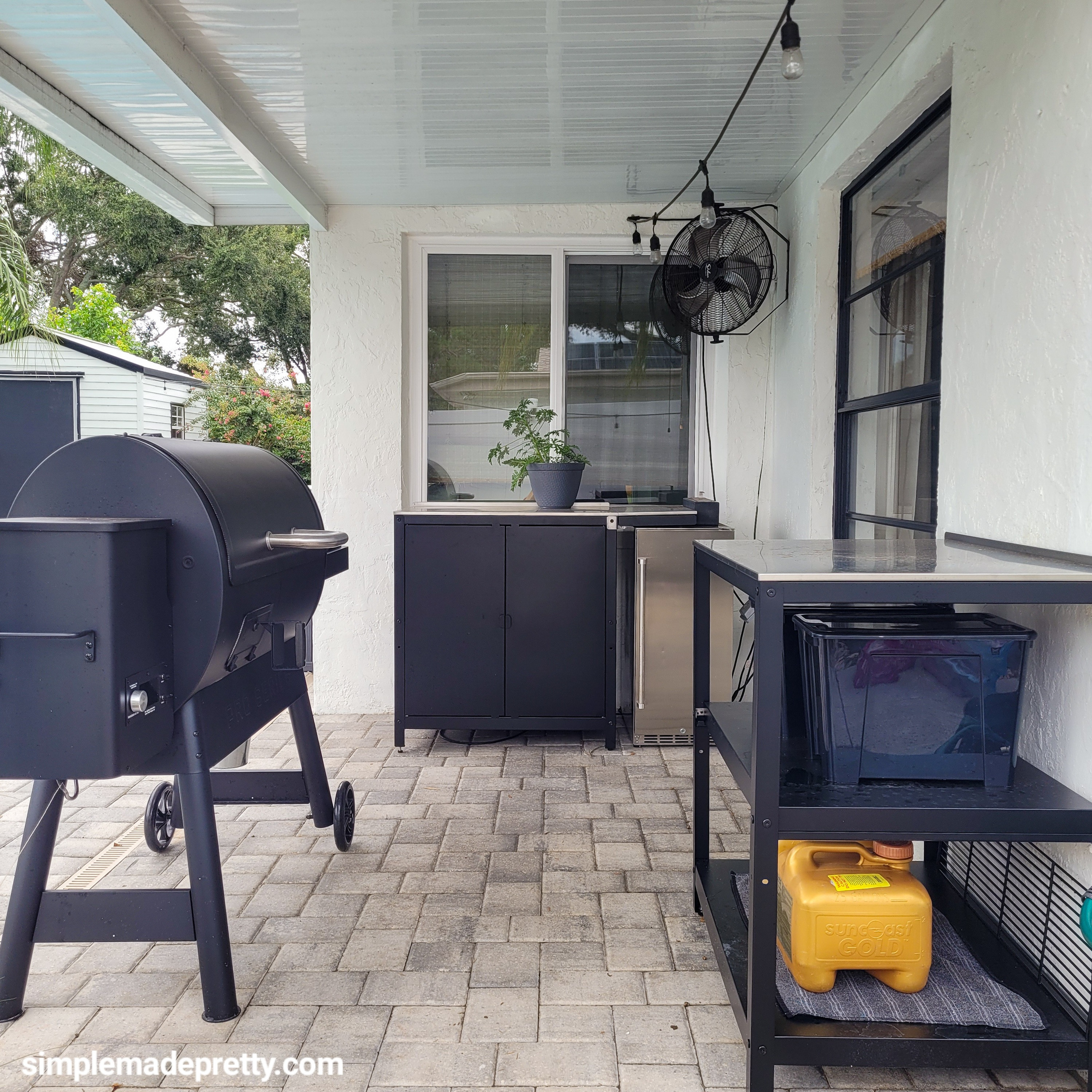Our backyard cooking setup is finally coming together and we’ve been use it nonstop.

We built our outdoor kitchen using simple pieces that keep everything functional — a pellet grill, prep station, outdoor fridge, and storage so we don’t have to run inside every five minutes while cooking.

It’s honestly turned this space into our favorite place to hang out, grill, and host friends.

If you're thinking about building an outdoor kitchen or grill station, I shared the full setup and everything we used here:

Blog: https://simplemadepretty.com/outdoor-oasis-ikea/

Shop the grill and outdoor kitchen pieces in my LTK.

#ltkhome
#ltkoutdoor
#backyardsetup
#outdoorkitchen
#traegergrill
#backyardliving
#grillsetup
#homeprojects
#simplemadepretty 

 #LTKHome