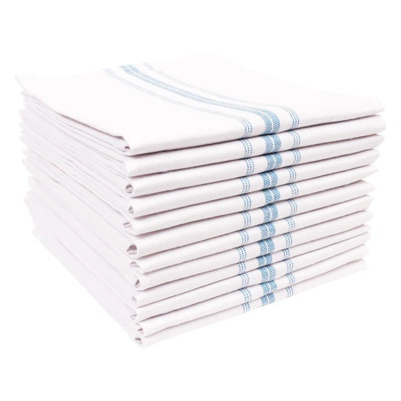 Cotton Stripe Kitchen Towel Linen Set (Set of 12) | Wayfair North America