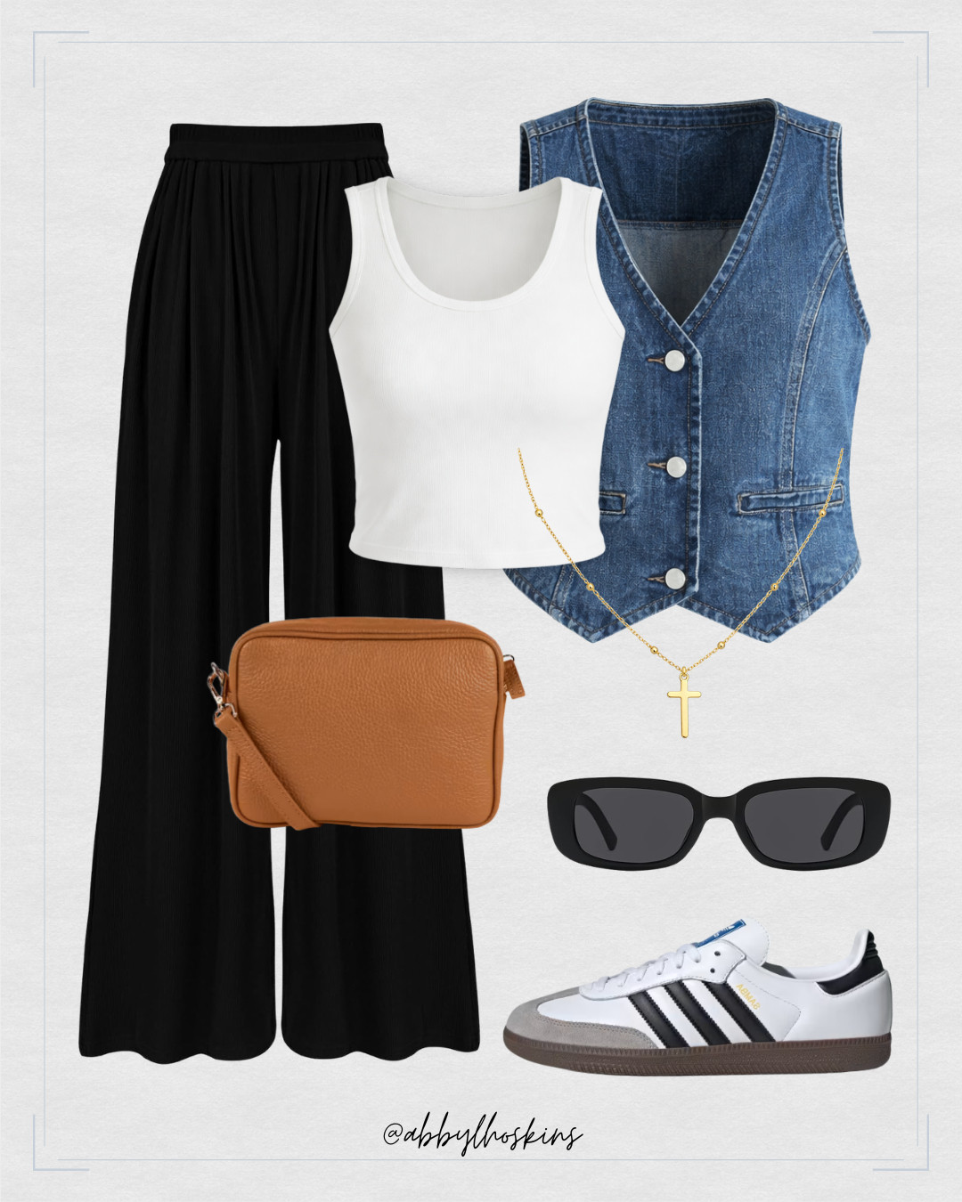 Lovvvve this combo!

@amazon @quince 

 #ltkwomens #ltkfinds #amazonfashion #quince #smallpurse #crossnecklace #denimveset #adidas #LTKootd #LTKmomlife