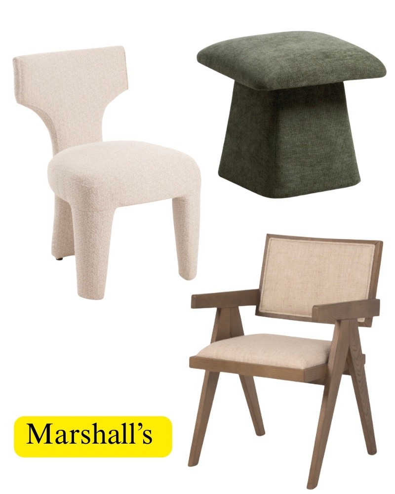Modern furniture on sale at Marshalls, dining room, chair, green, velvet, ottoman, entry, kitchen, living room, dining room, French, modern, coastal.

#LTKSaleAlert #LTKHome