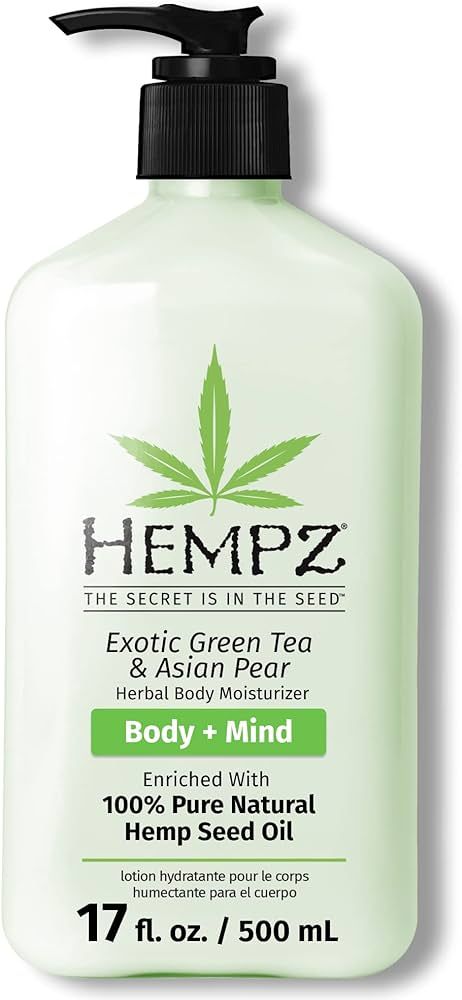 HEMPZ Body Lotion - Green Tea & Asian Pear Daily Moisturizing Cream, Shea Butter Body Moisturizer... | Amazon (US)