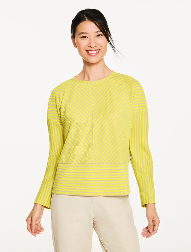 Crewneck Pullover - Resolution Stripe | Talbots